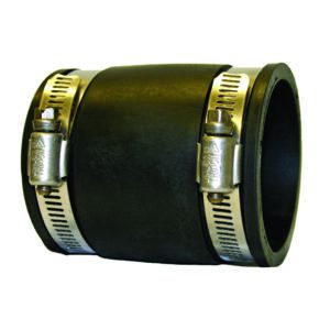 rubber 4" straight connector